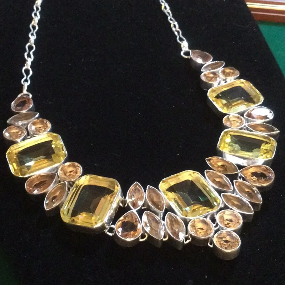 Unbelievable Lemon Quartz & Smokey Quartz Necklace - Picture 10 of 10